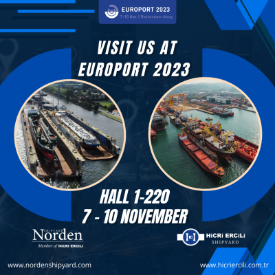7-10 Kasım 2023 tarihlerinde Hollanda Europort Exhibition'dayız!