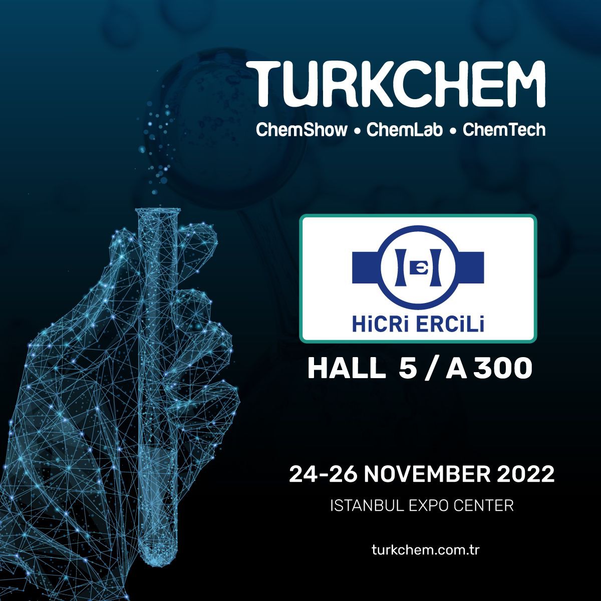 Hicri Ercili TURKCHEM Fuarı'nda!