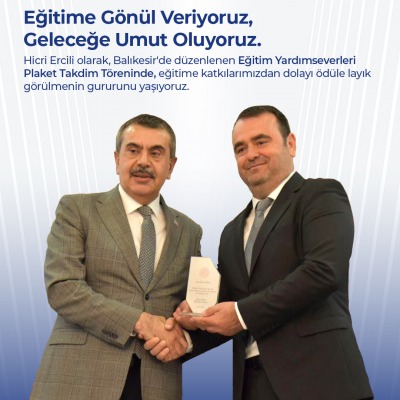 Eğitime Katkılarımız Takdirle Karşılandı